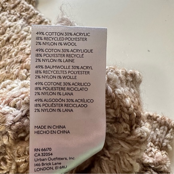 Pilcro Anthropologie Sleeveless Turtleneck Sweater Cotton Wool Blend XS Brown - Picture 8 of 12